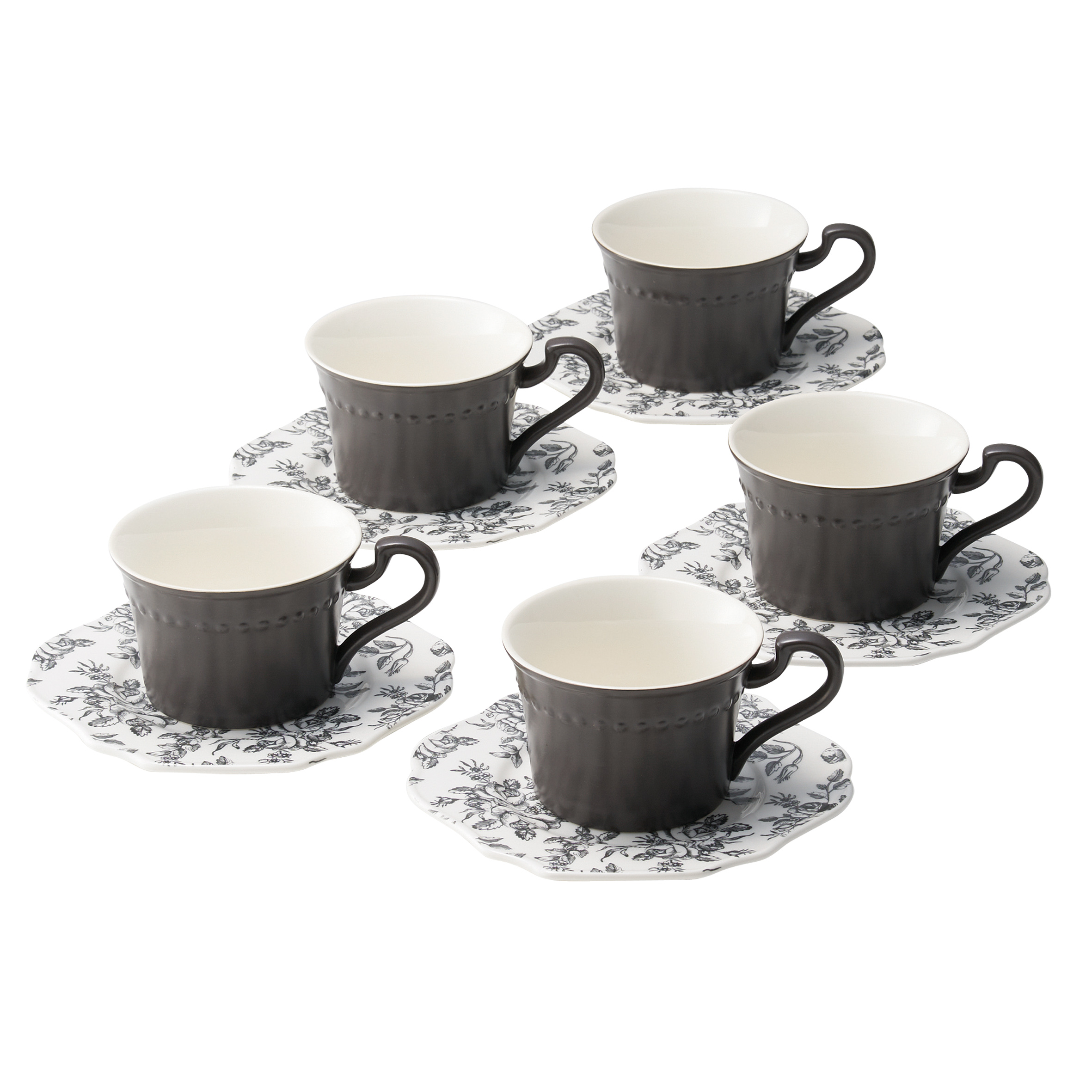 Routine-ルティーネ-　5客コーヒーセット【コーヒーカップ＆ソーサー】